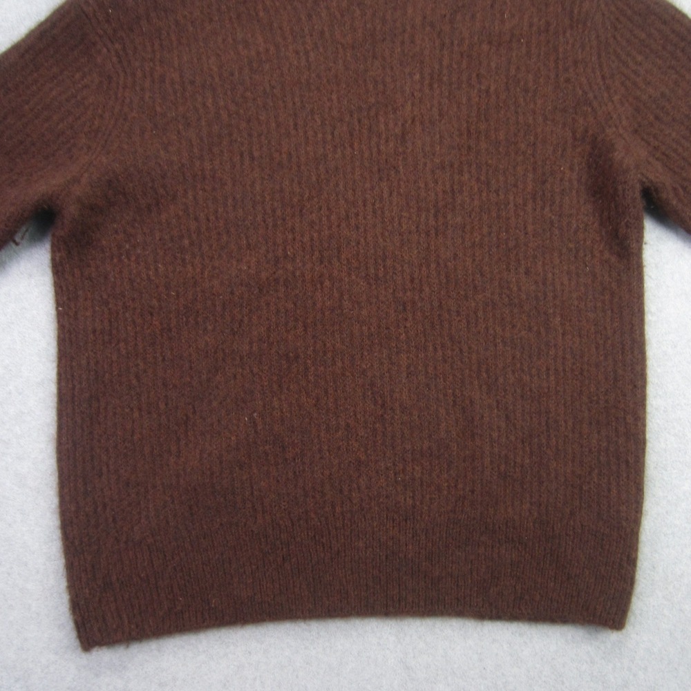 James Perse Sweater Womens 0 Brown 100% Cashmere Turtle Neck Ribbed - Picture 5 of 14
